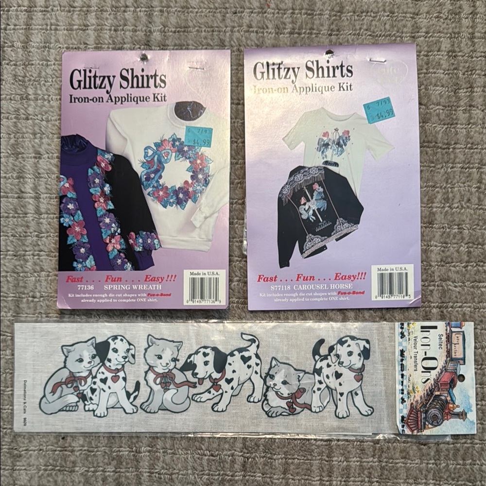 Glitzy Shirts Iron-on Applique Kit Set